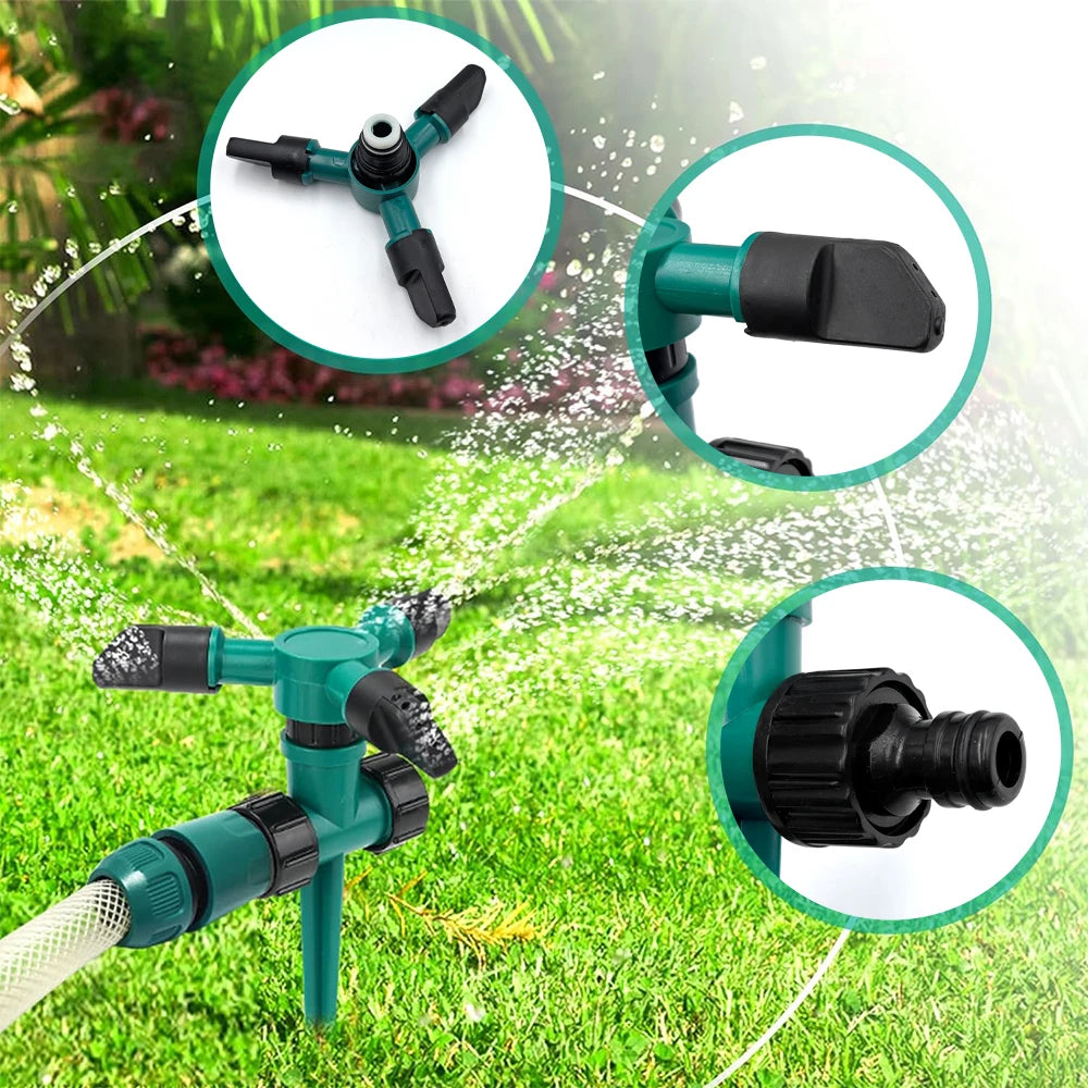 1PCs 360 Degrees Rotating Water For Agricultural Irrigation IrrigationGarden Automatic Sprinkler Garden Watering Sprinkler Peaceful Pleasures Health and Wellness