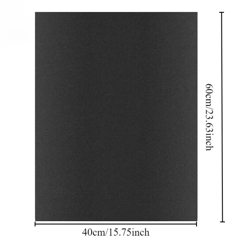 2-Pack Non-Stick Oven Liner & BBQ Grill Mat 60x40cm