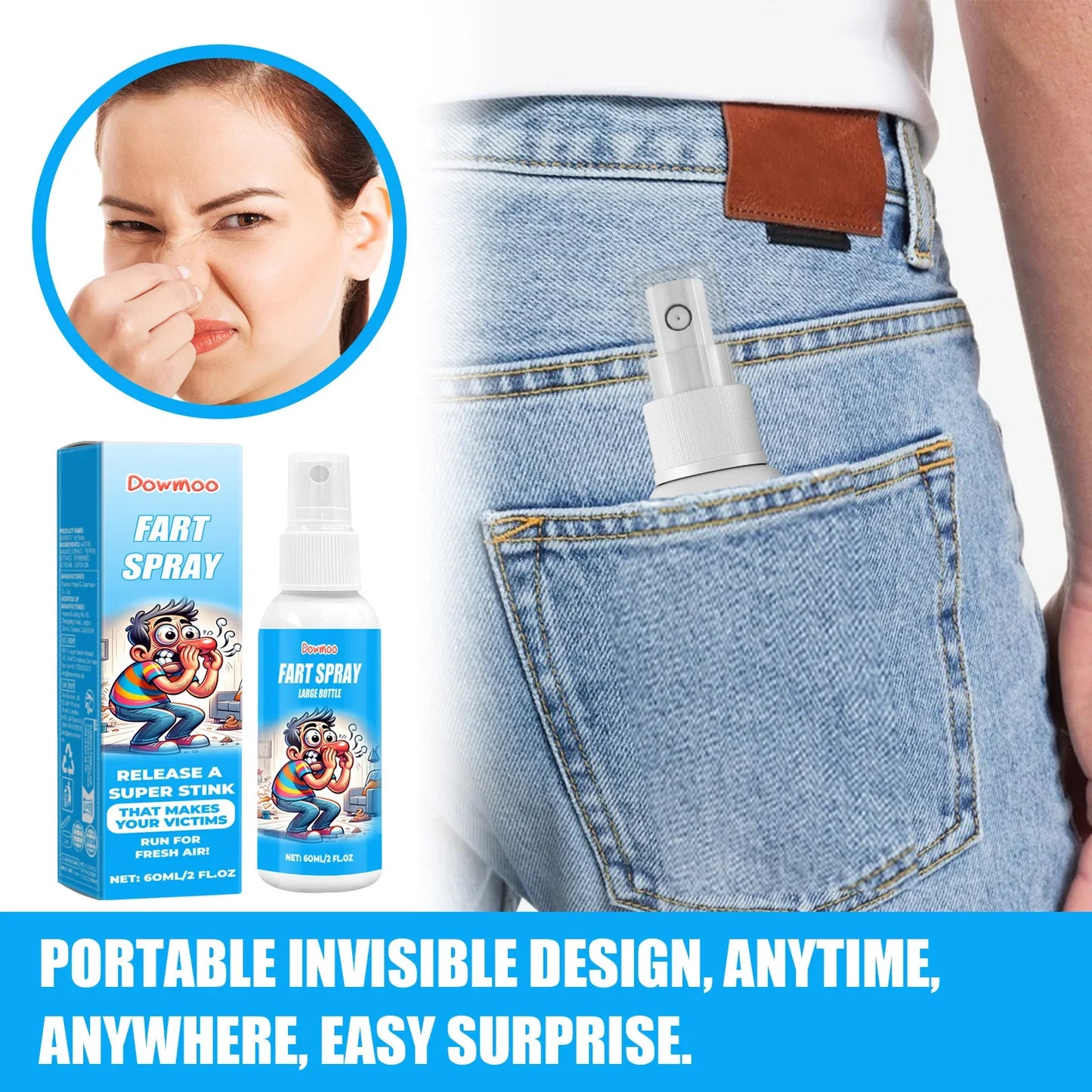 Fart Spray Prank Stink Bomb 60ml – Gag Gift Novelty Toy
