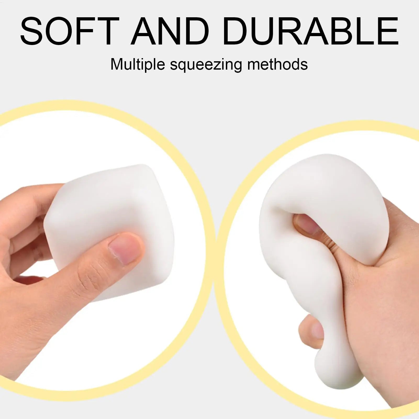 Squeeze Toy For Kids Flexible Sensory Ball Soft Slow Rising Fidget Toy Playful On Edge Interactive Elastic Toys For Stocking Peaceful Pleasures Health and Wellness
