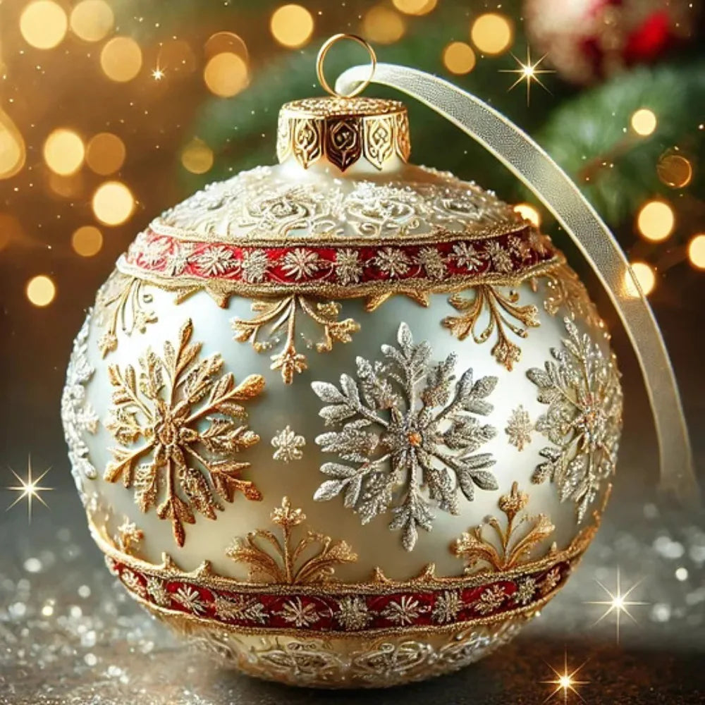 2D Acrylic Christmas Tree Ornaments – 7-Piece Flat Pendant Set