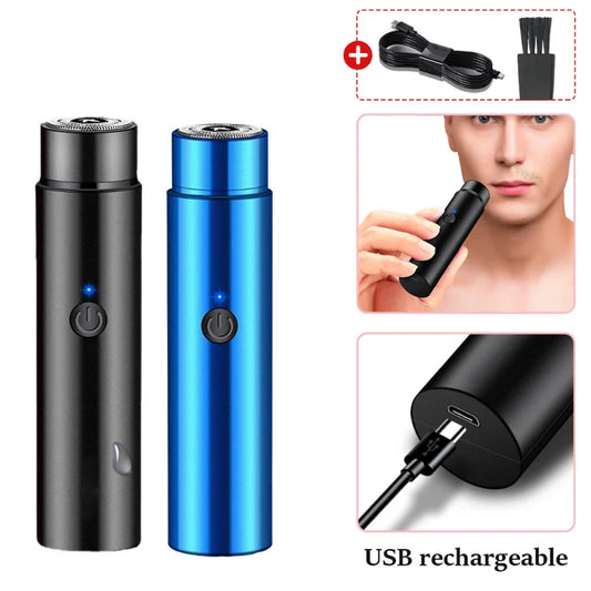 Mini Portable Electric Shaver for Men – USB Rechargeable Razor Electric Shaver Peaceful Pleasures Health and Wellness