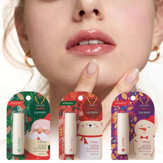 Holiday Moisturizing Lip Balm - Tinted Fruit-Flavored Hydrating Lip Care Peaceful Pleasures Health and Wellness