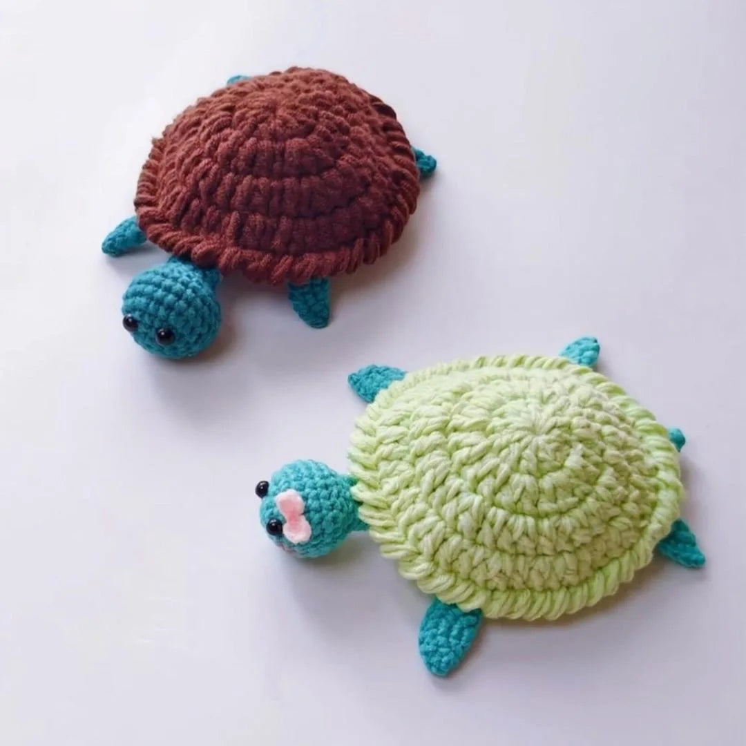 Cartoon Crochet Squirrel Coasters Heat Resistant Funny Crochet Coasters Woven Handmade Coasters Peaceful Pleasures Health and Wellness