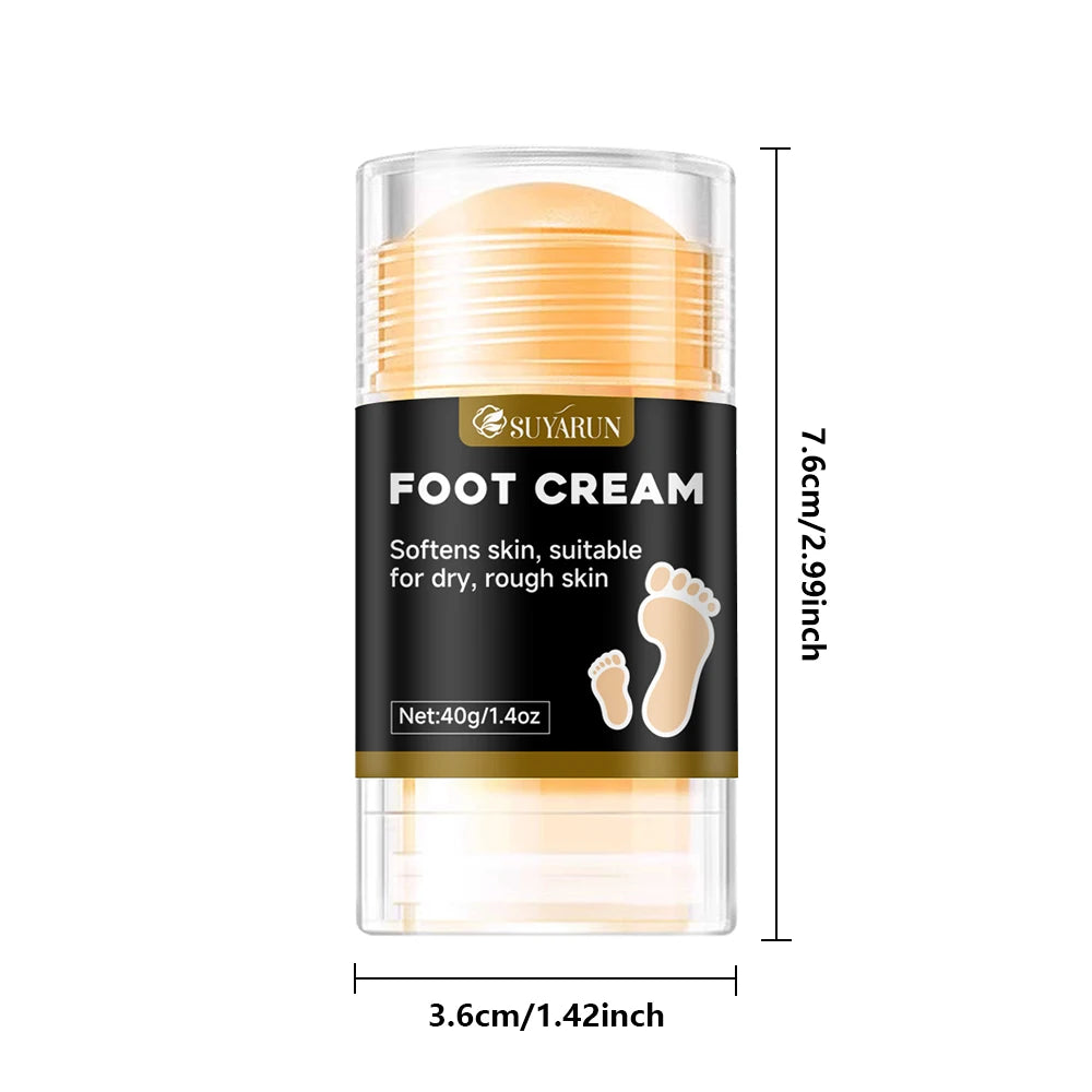 SUYARUN Professional Foot Care Stick - Cracked Heel Repair, Moisturizing Foot Cream w/Shea Butter & Tea Tree Oil (Unisex). Peaceful Pleasures Health and Wellness