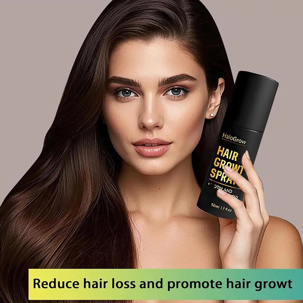 Ginger Oil & Biotin Hair Growth Spray – 50ml Scalp Nourishing Spray for Thicker, Fuller-Looking Hair Peaceful Pleasures Health and Wellness