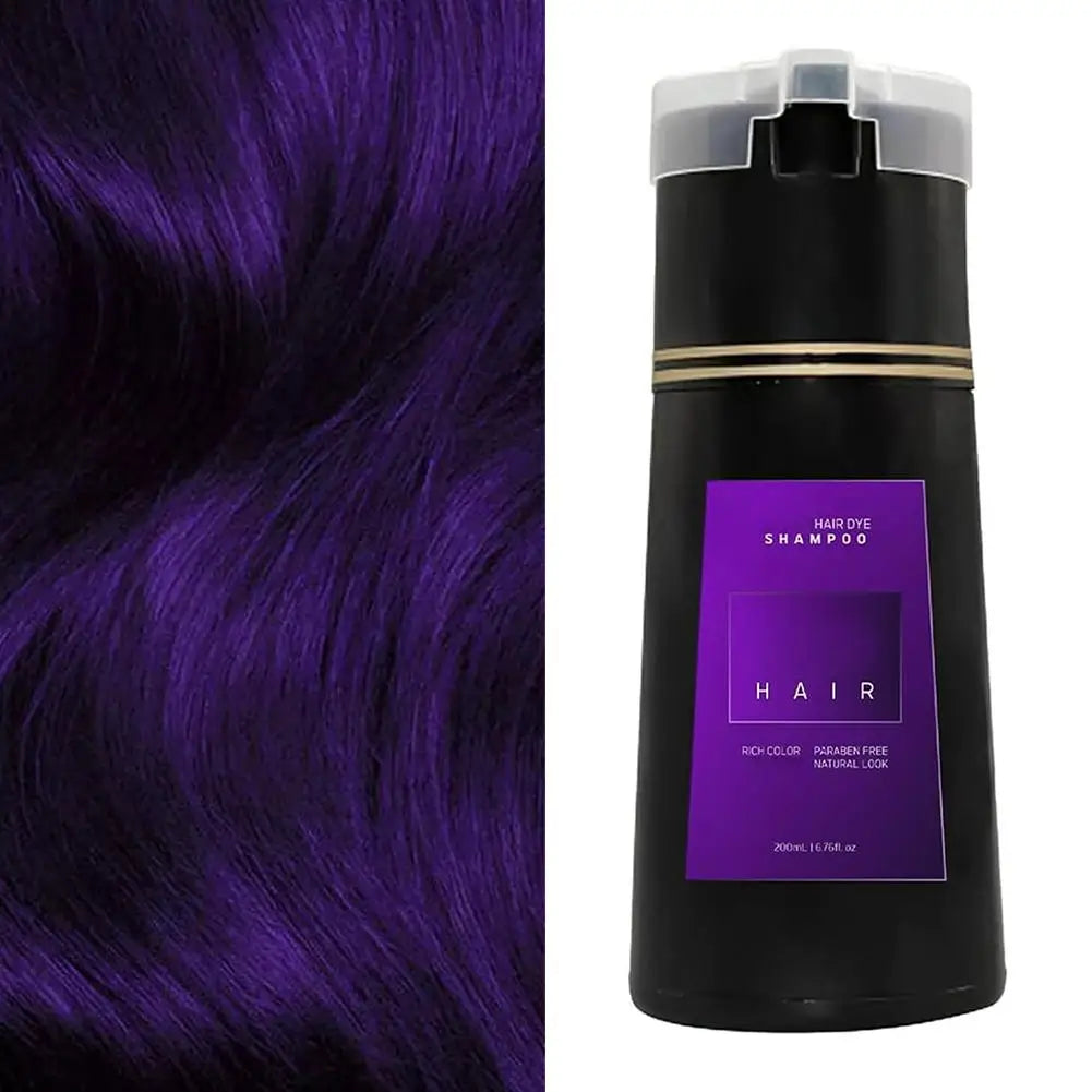 Gray Hair Color Shampoo – Long-Lasting Dye in Minutes Peaceful Pleasures Health and Wellness 1pc-purple