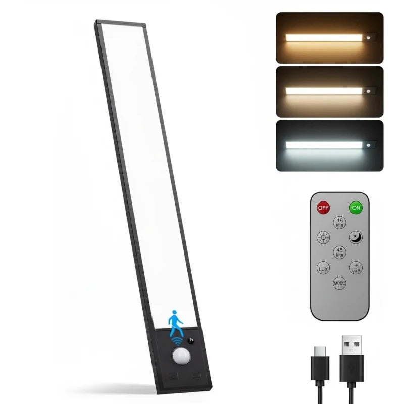 RUNTOIN Motion Sensor LED Cabinet Light | Dimmable USB Rechargeable