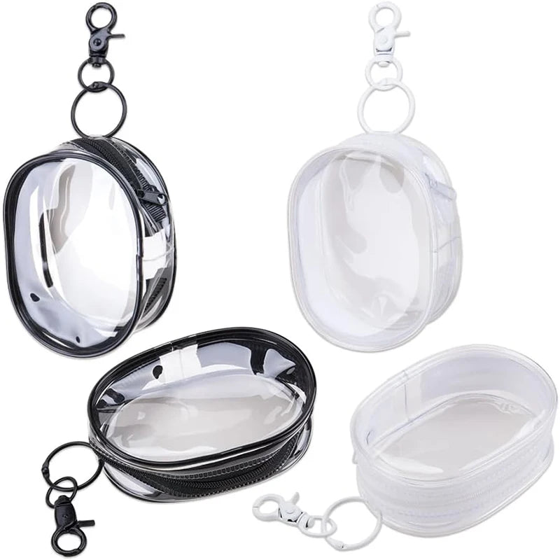 Clear Storage Bag with Hanging Hook – Multi-Purpose Travel Organizer Pouch for Cables & Cosmetics