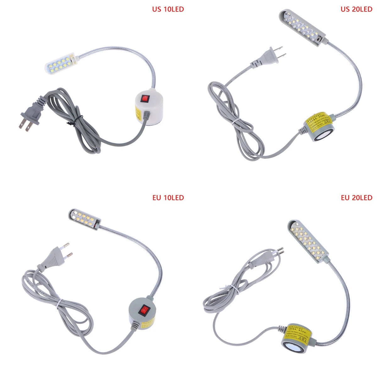 LED Gooseneck Sewing Machine Lamp | 10/20/30 LED Workbench Light Gooseneck Work Lamp Peaceful Pleasures Health and Wellness