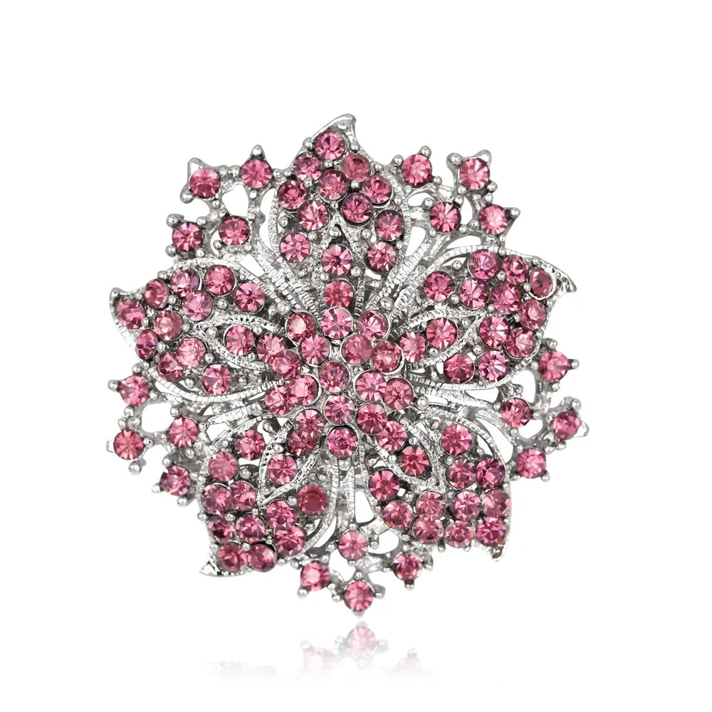 Vintage Flower Shape Brooch Pin Elegant Clothing Accessories Flower Brooch Gift for Women Girls Use Peaceful Pleasures Health and Wellness black Purple