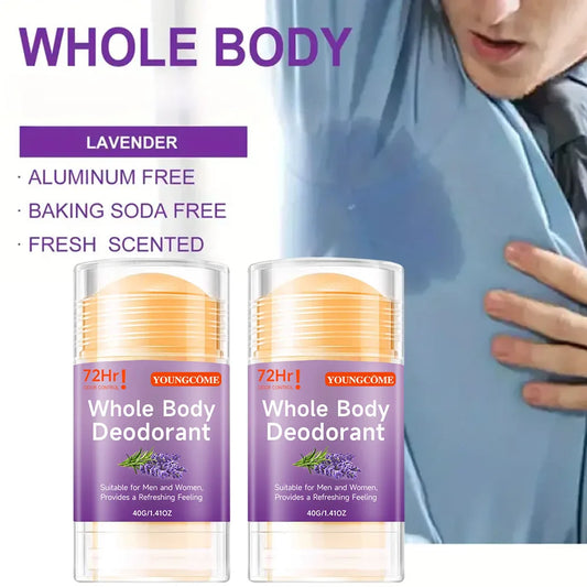 YOUNGCOME Honey Peach Whole Body Deodorant Stick | 72H Unisex Deodorant Stick Oasis Select