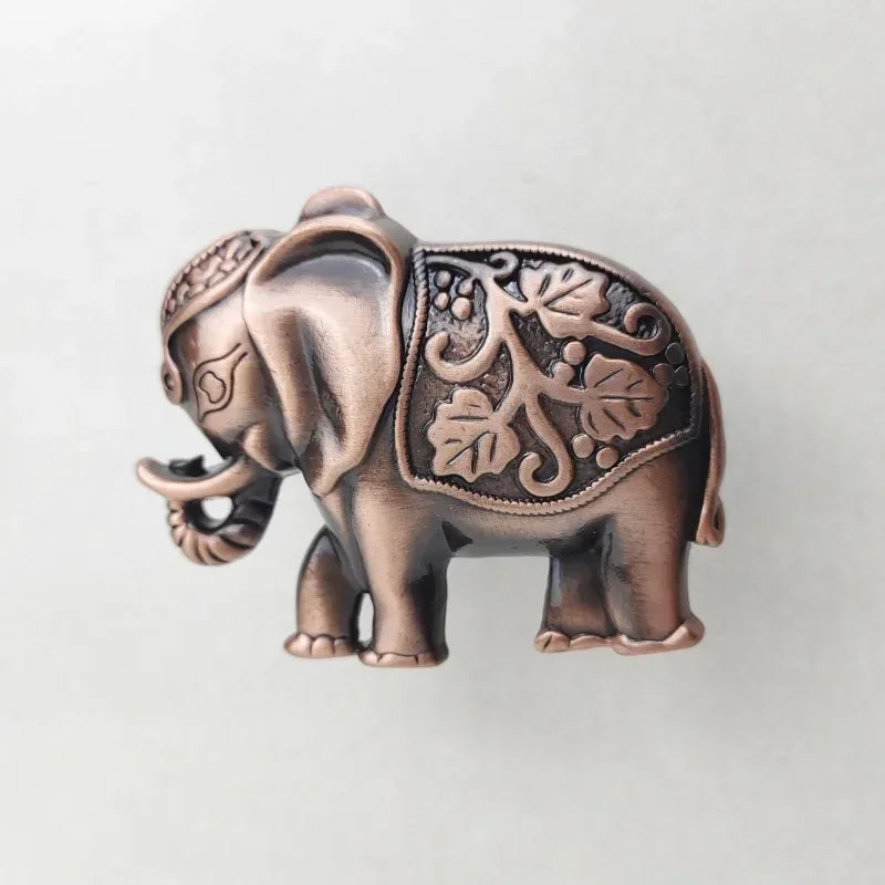 Elephant Cabinet Knobs | Retro Zinc Alloy Drawer Pulls 50 Pack