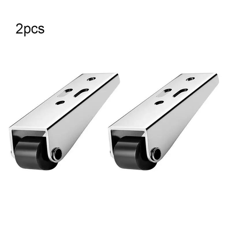 New 2Pcs Sliding Door Roller Pulley Universal Furniture Caster Wheel Mini Silent Easy-Glide Track Pulley Roller Table Cabinet Peaceful Pleasures Health and Wellness 4pcs