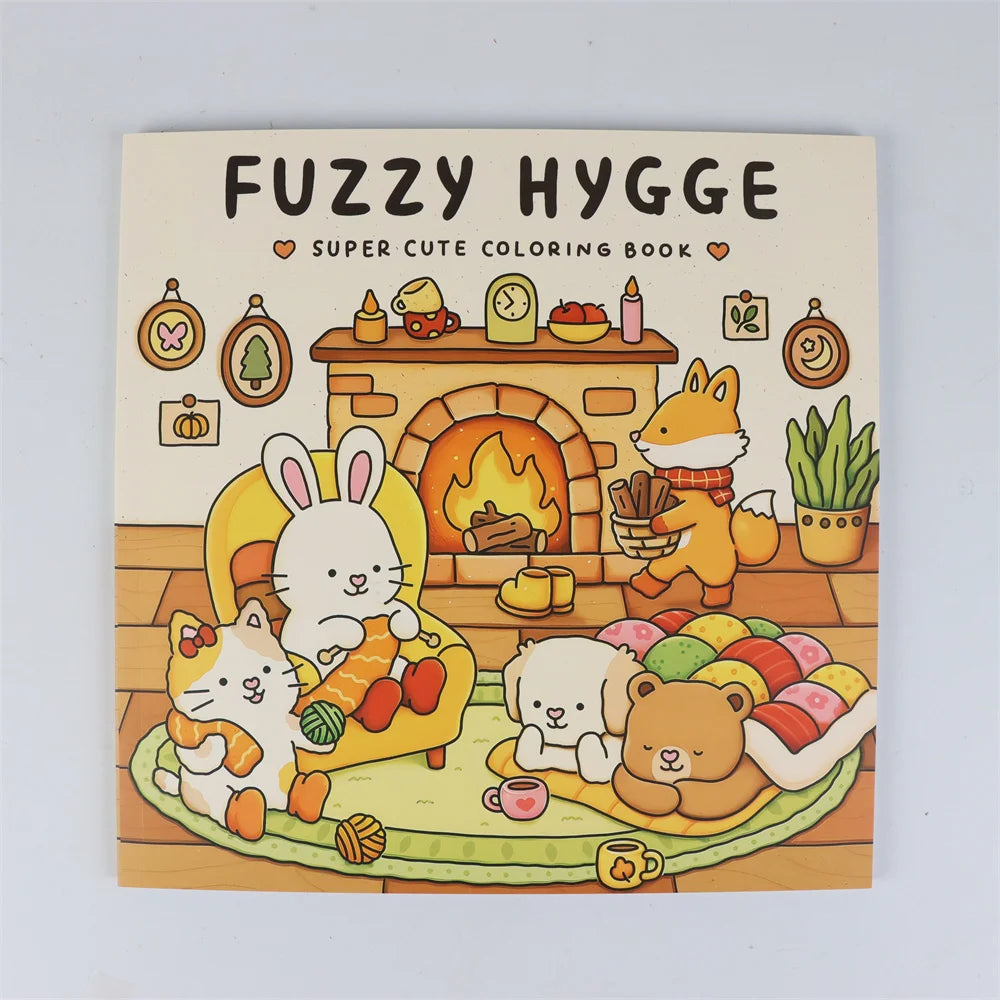 Cute Animals Coloring Book Adults Teens Large Print Easy Patterns
