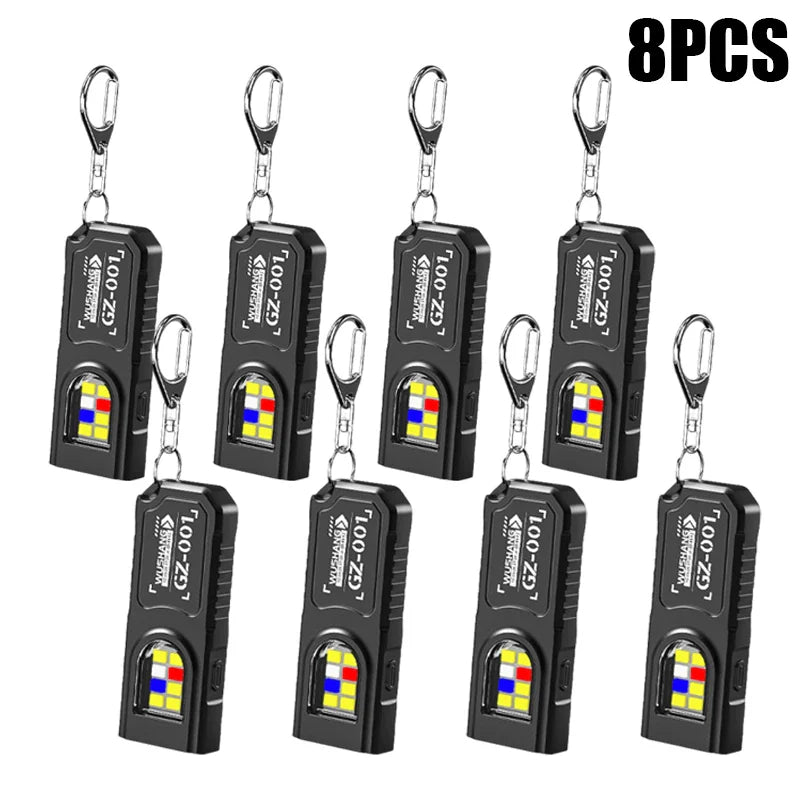 KDULIT Mini COB LED Keychain Flashlight | USB-C Rechargeable