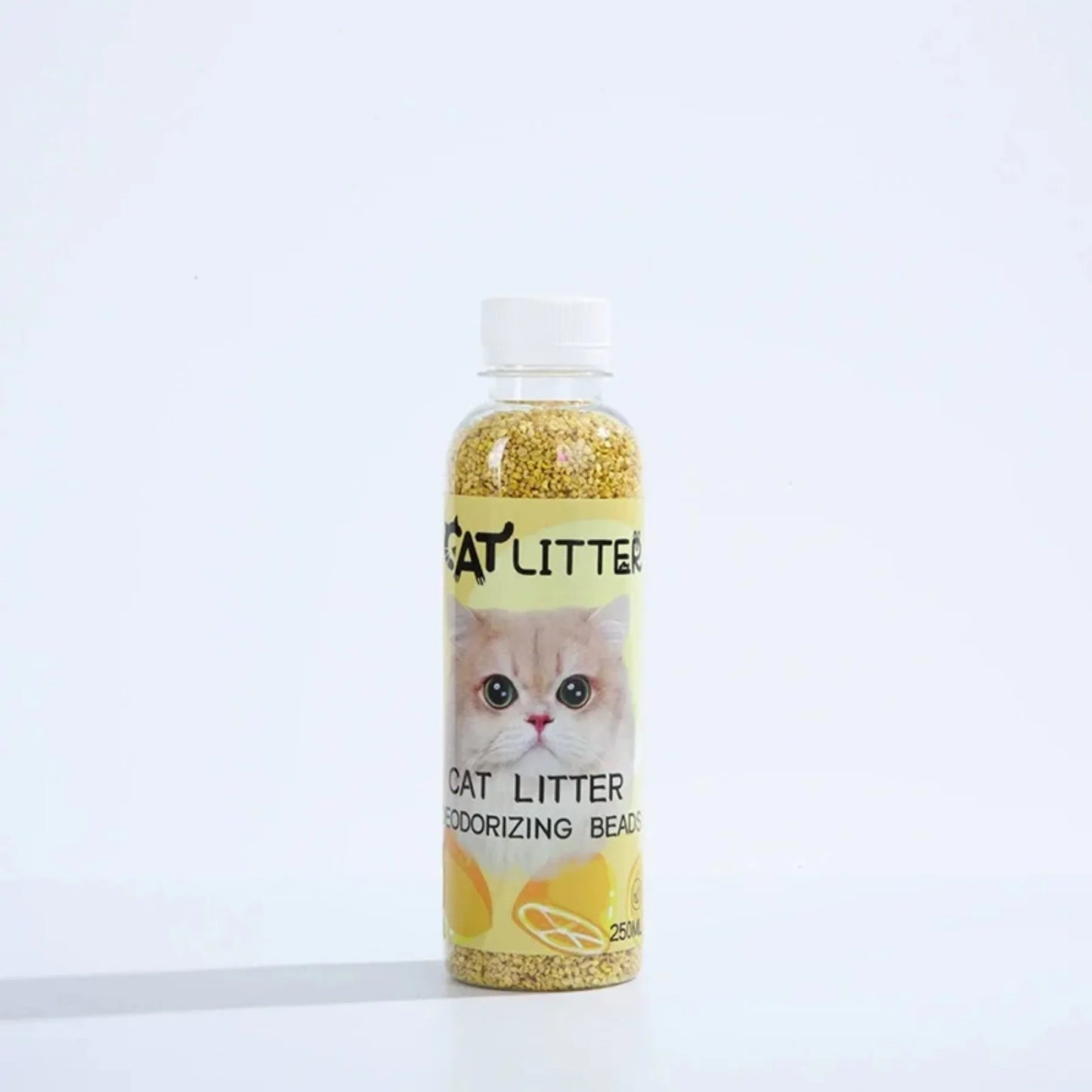 Cat Litter Deodorizing Beads – Litter Box Odor Eliminator Litter Box Deodorizer Peaceful Pleasures Health and Wellness YELLOW