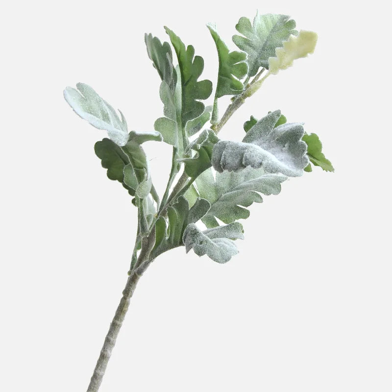 33cm Silk Silver Leaf Chrysanthemum Artificial Plant | Home Decor