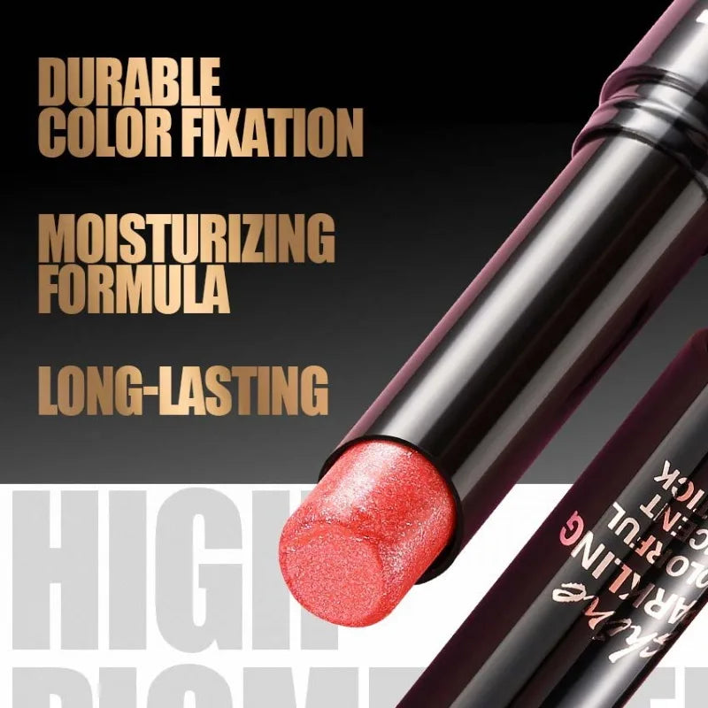 Pearl Shimmer Lipstick | High-Shine Creamy Hydrating Lip Color
