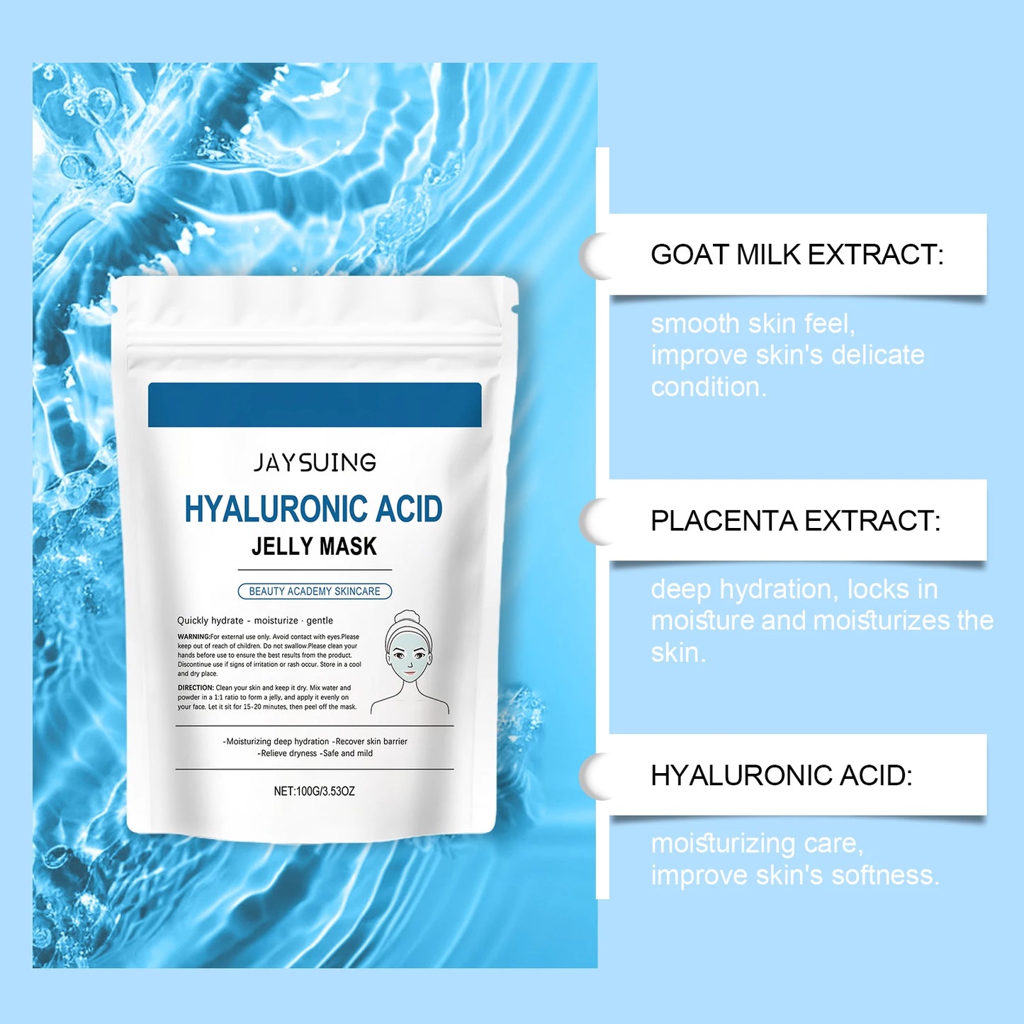 Jaysuing Hyaluronic Acid Jelly Mask – Firming & Pore-Minimizing