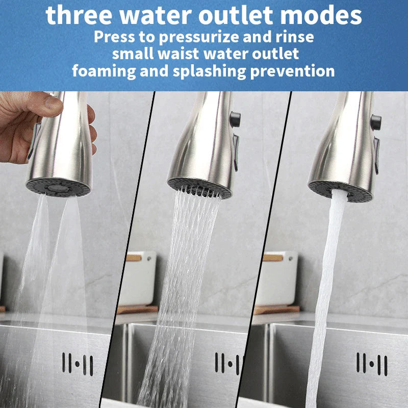 Kitchen Faucet Sprayer Head – 9 Nozzles, 3 Modes, Water Saving