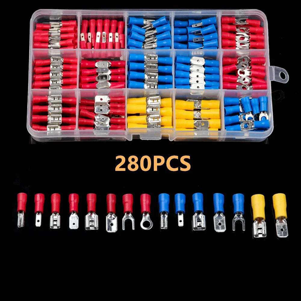 Assorted Crimp Terminal Connector Kit – 102 to 480 PCS Peaceful Pleasures Health and Wellness 280PCS