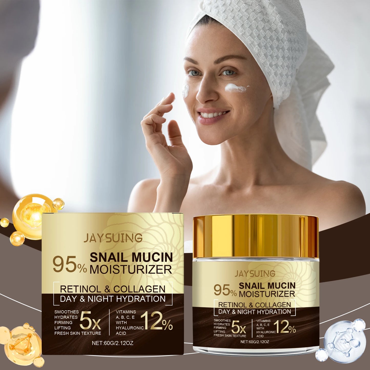 Snail Moisturizing Cream for Skin Improvement Peaceful Pleasures Health and Wellness
