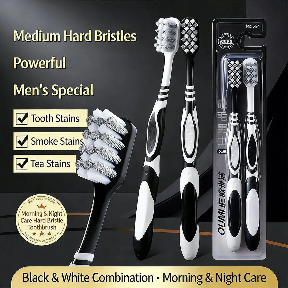 2/4Pcs Manual Toothbrush Set for Adults Deep Clean Soft Bristle Toothbrush with Ergonomic Handle for Daily Oral Care Peaceful Pleasures Health and Wellness