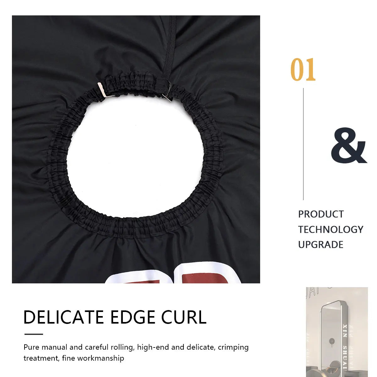 NEW Barber Cape Apron, Waterproof Anti-Static Hair Cutting Cape for Hair Styling & Coloring, Professional Salon Barber Supplies Peaceful Pleasures Health and Wellness