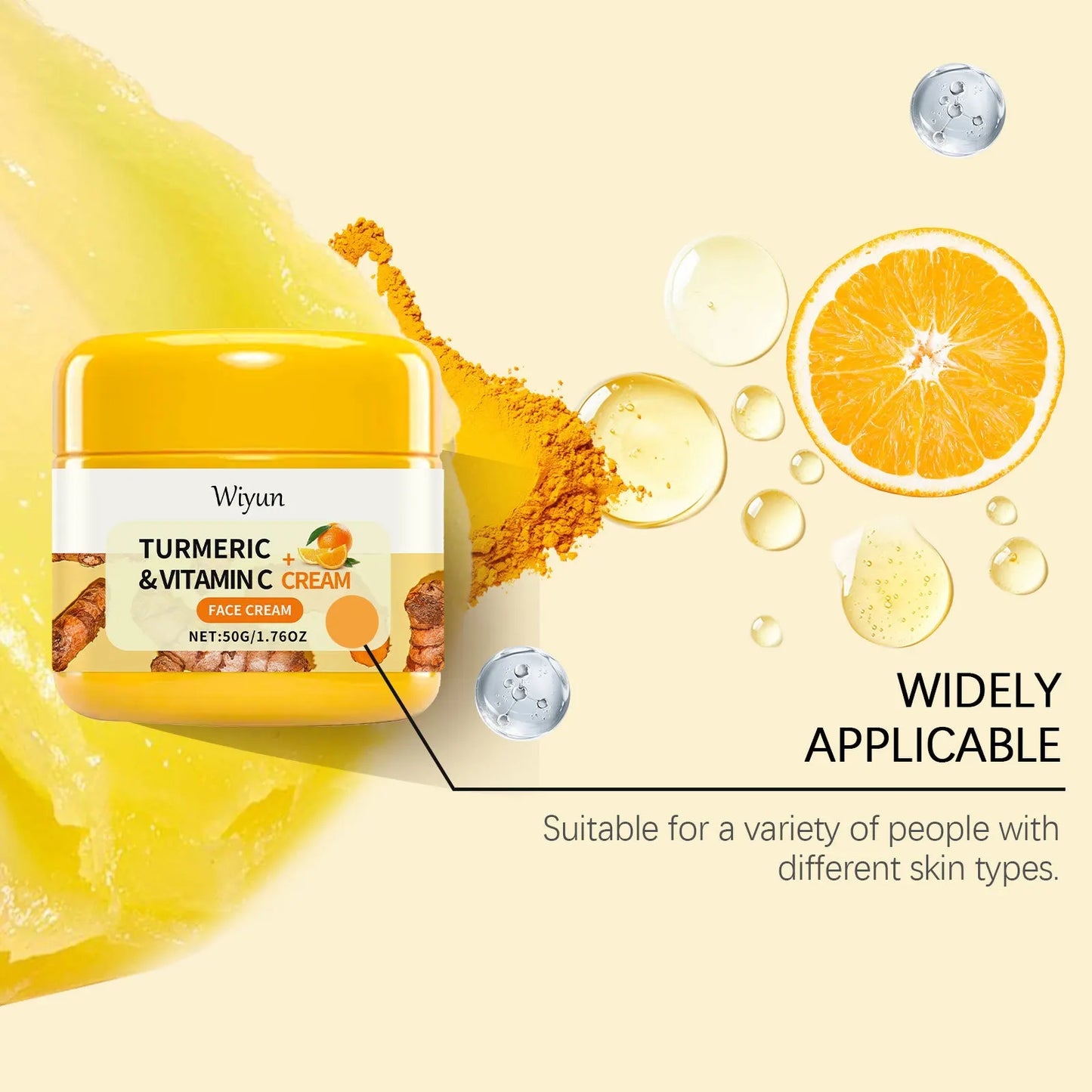 Turmeric Vitamin C Face Cream – Brighten & Fade Dark Spots
