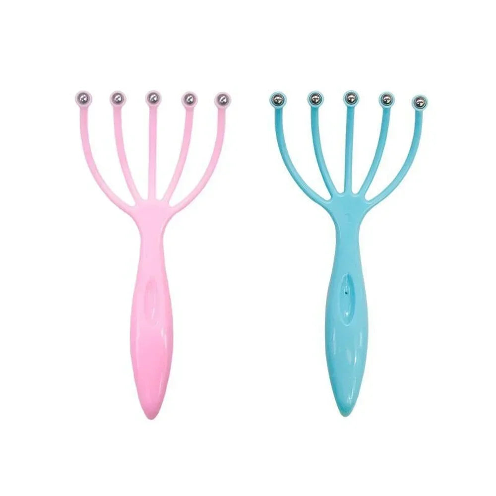 Head Massager Instrument for Scalp Stress Relax, Neck Massage, Pressure and Itch Relief, Pain Relief, Octopus Spa Peaceful Pleasures Health and Wellness
