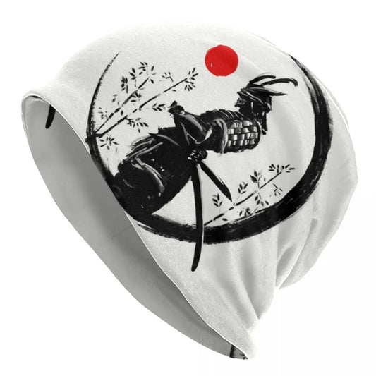 Japanese Samurai Knit Beanie Hat | Hip Hop Unisex Skullies Knit Beanie Hat Peaceful Pleasures Health and Wellness 1 Beanies Hat