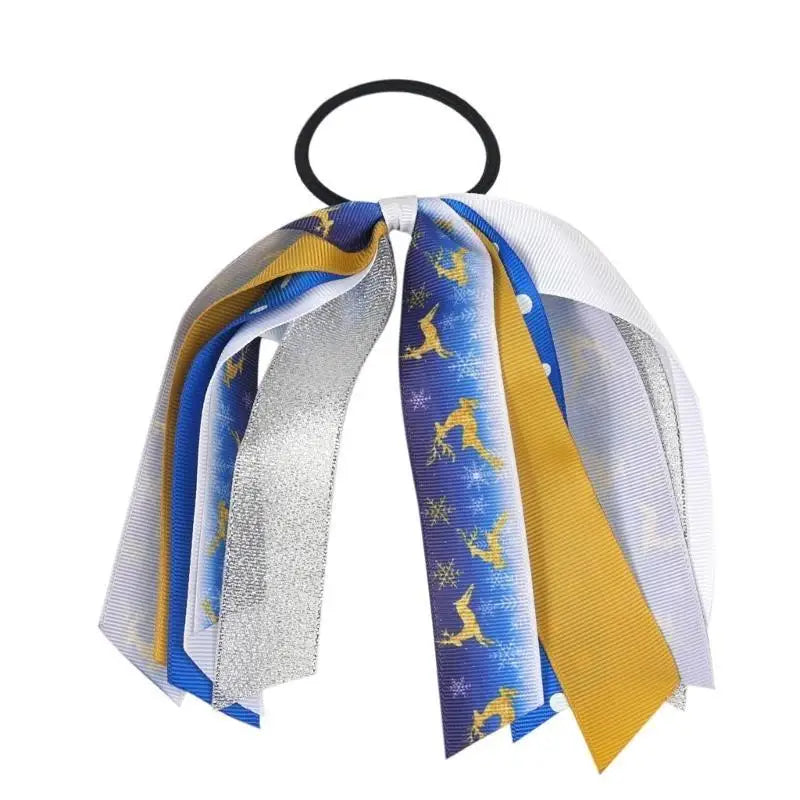 Christmas Silk Scrunchies for Girls – Festive Ponytail Holders