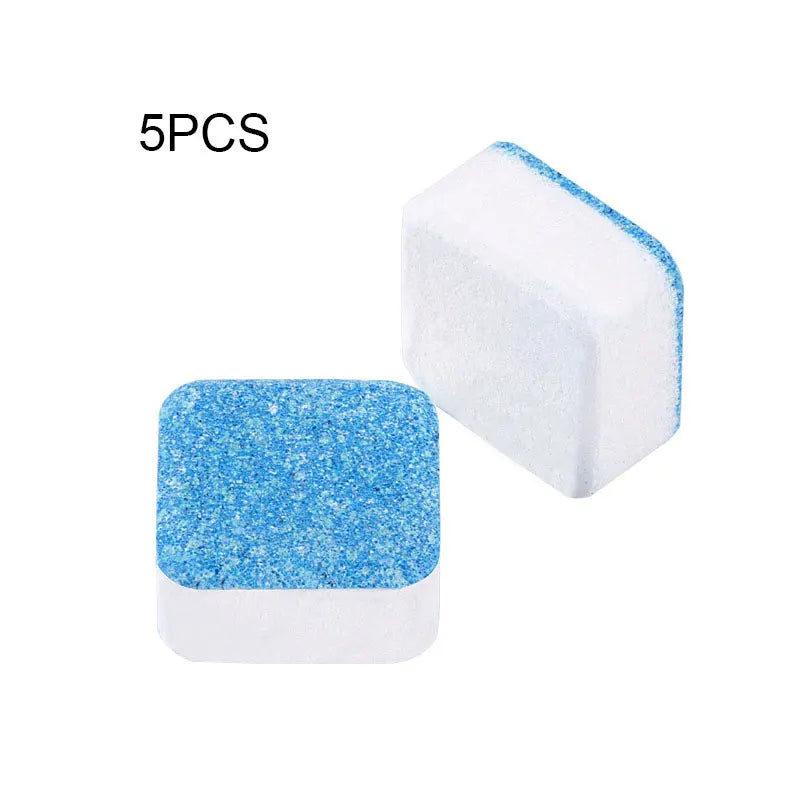 1/5/10pcs Descaling Deodorizing Cleaning Cubes Natural Ingredient Extracts Powerful Cleaning Effervescent Tablet Washing Machine Peaceful Pleasures Health and Wellness 5PCS