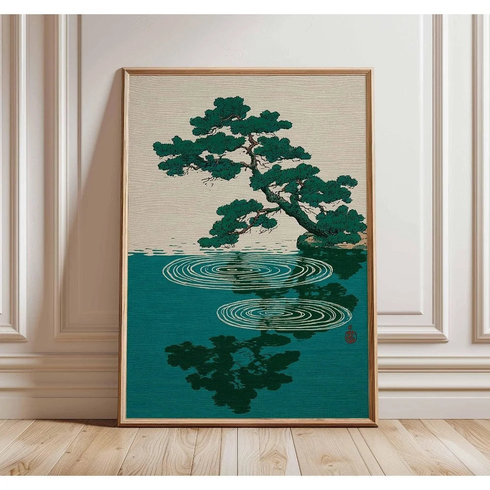 Japanese Tree Art Canvas Printing Japanese Home Decoration Digital Download Living Room Bedroom Wall Art Decoration Gift Poster Peaceful Pleasures Health and Wellness