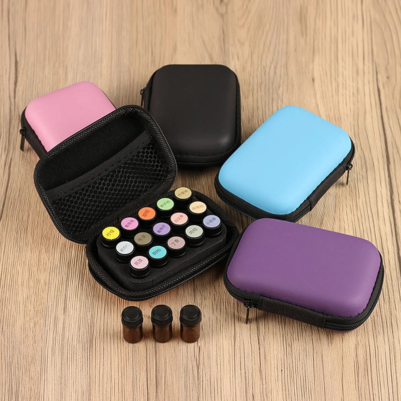 Essential Oil Roller Bottle Organizer – 15-Slot Travel Case