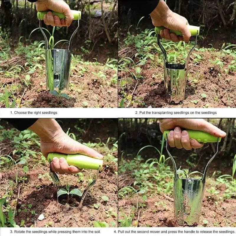 Stainless Steel Bulb Planter & Seedling Transplanter Tool