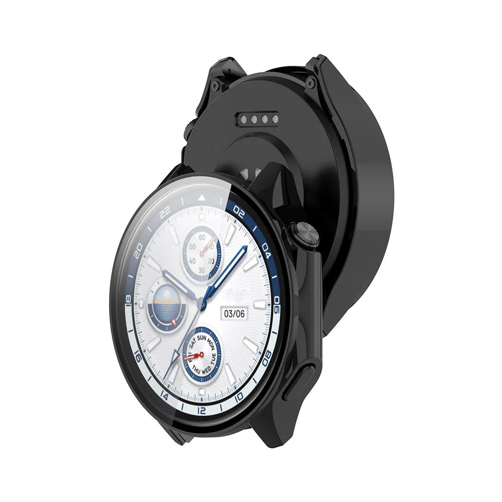 PC Case + Tempered Glass for OnePlus Watch 2 / OPPO Watch X Peaceful Pleasures Health and Wellness