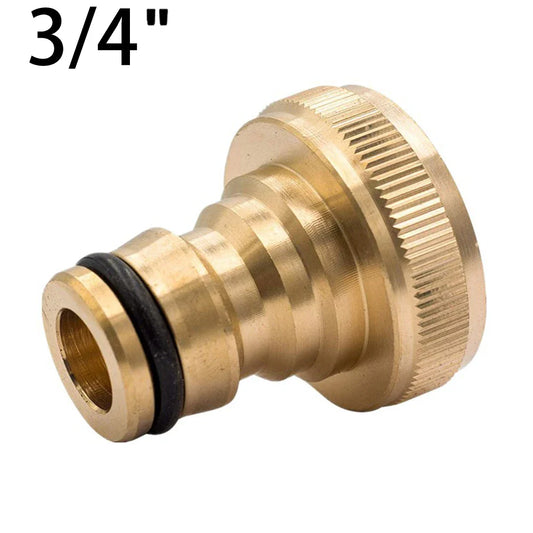 3/4" Brass Quick Connector Garden Hose Faucet Adapter Garden Hose Adapter Oasis Select
