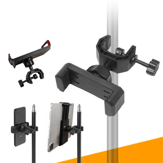 360° Rotating Mic Stand Phone & Tablet Holder Clip Mount Mic Stand Phone Mount Oasis Select