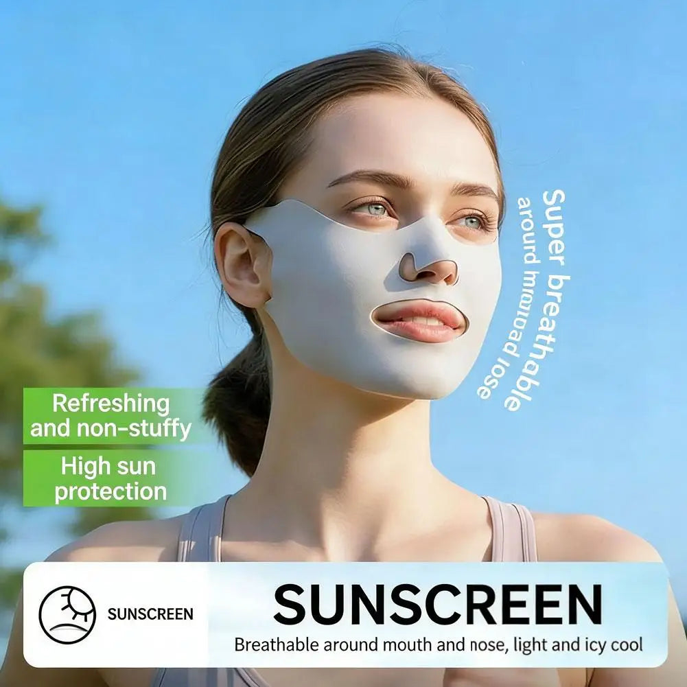 UPF50+ Sun Protection Face Mask, Breathable Polyester UV Shield for Cycling, Hiking & Outdoor Activities Summer Supplies Peaceful Pleasures Health and Wellness