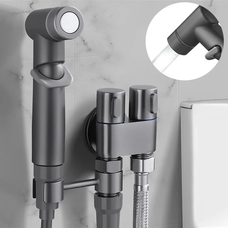 Handheld Bidet Sprayer Set | Brass Valve & 2m Hose