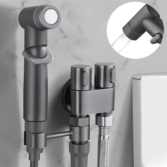Handheld Bidet Sprayer Set | Brass Valve & 2m Hose Bidet Sprayer Set Peaceful Pleasures Health and Wellness