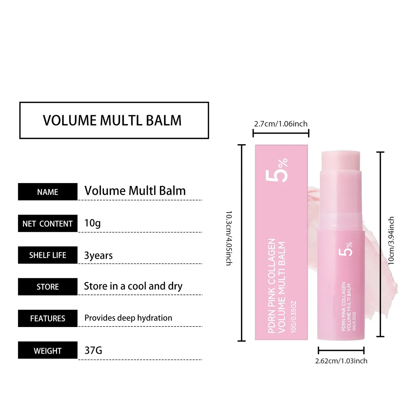 Pink Multi-Effect Moisturizing Stick – Face, Neck & Lip Balm