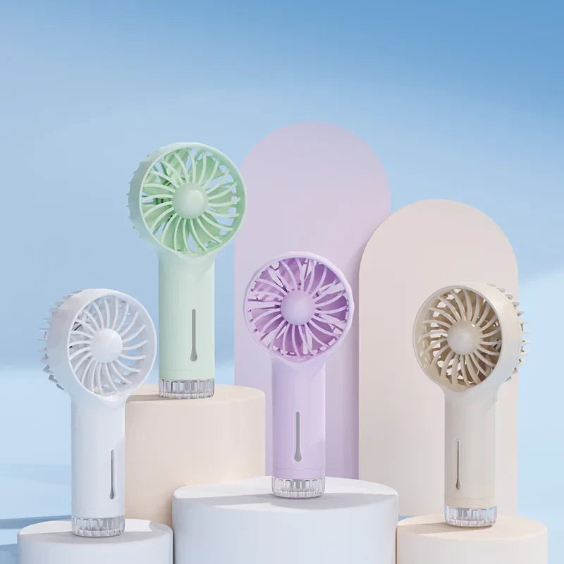 Portable Mini Handheld Misting Fan – USB Rechargeable Spray Fan