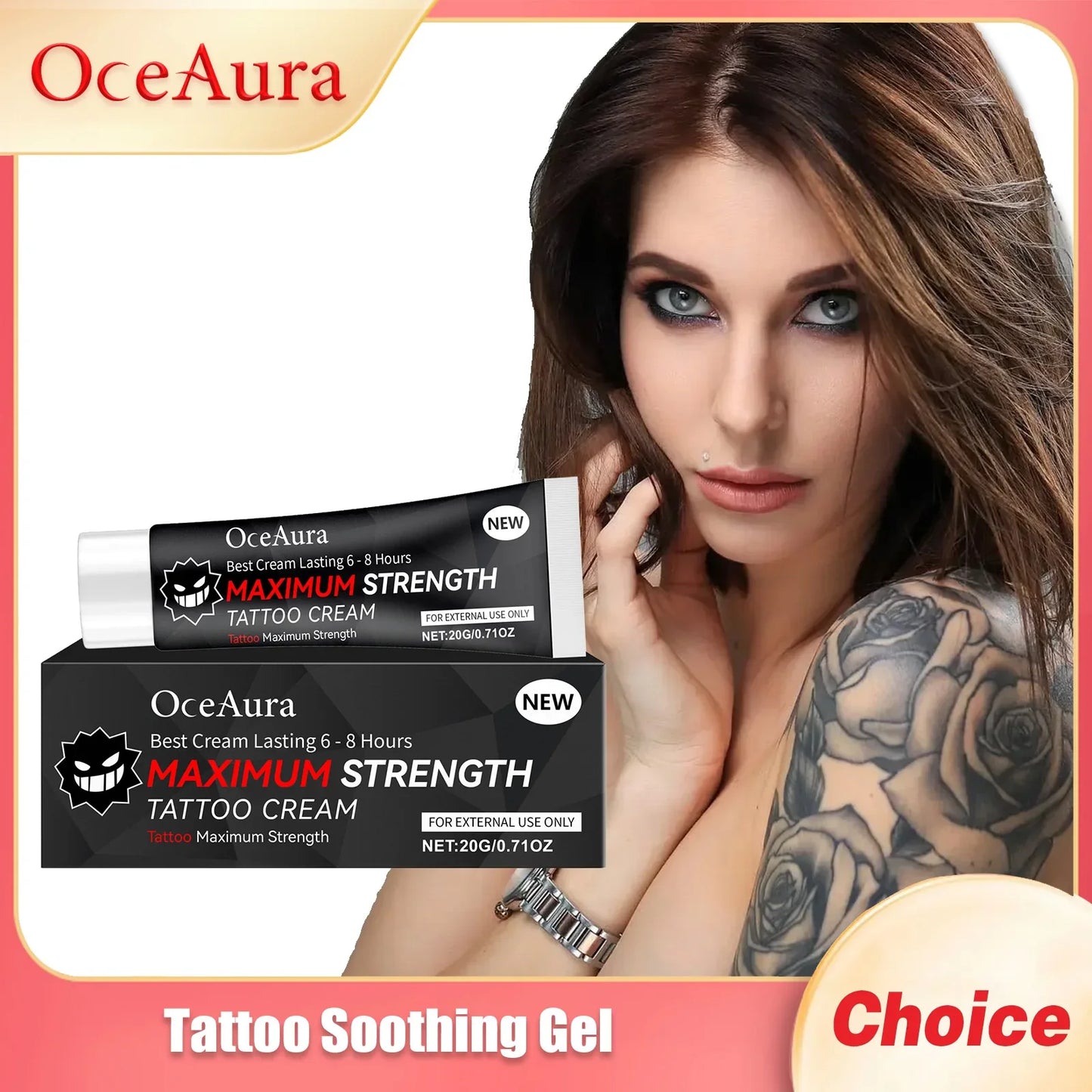 Oceaura Tattoo Brightening Protective Cream 20g | Skin Moisturizer