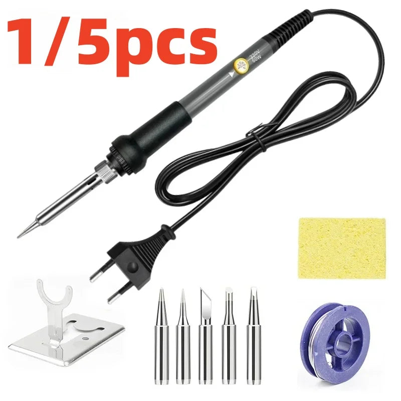 60W Adjustable Electric Soldering Iron – 110V/220V DIY Repair Peaceful Pleasures Health and Wellness