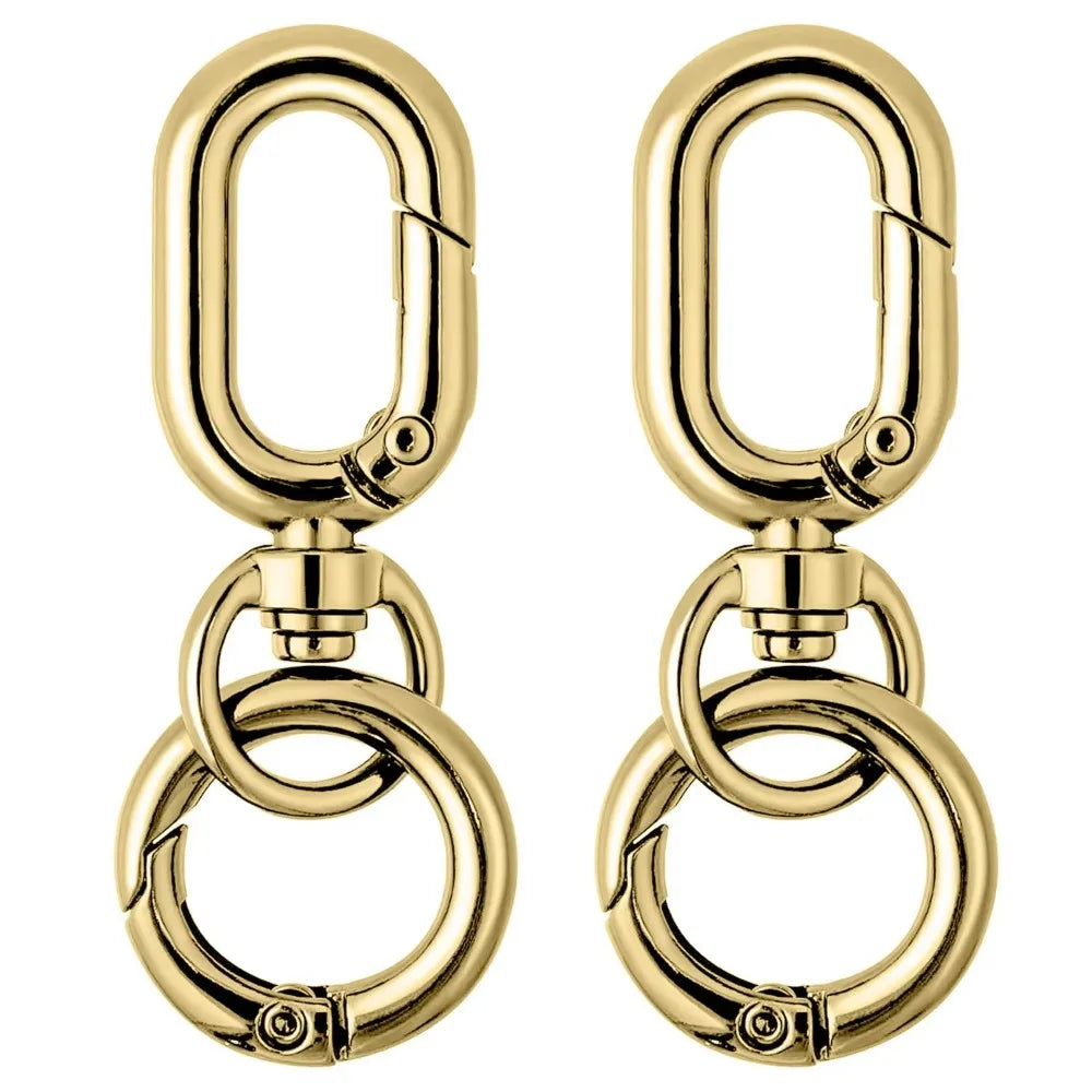 10-Pack Zinc Alloy Swivel Clasp Clips – Spring Snap Hook Lanyard