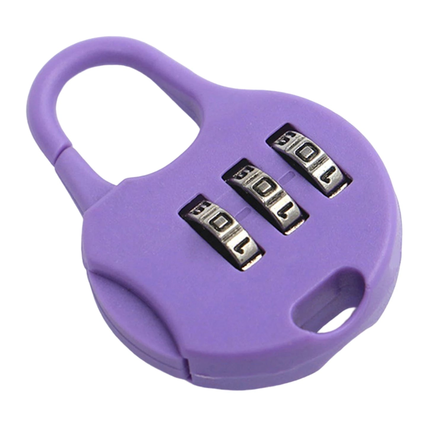 3-Digit Luggage Combination Locks Zinc Plastic Number Password Code Lock for Locker Drawer Toolkit Cabinets Peaceful Pleasures Health and Wellness Purple