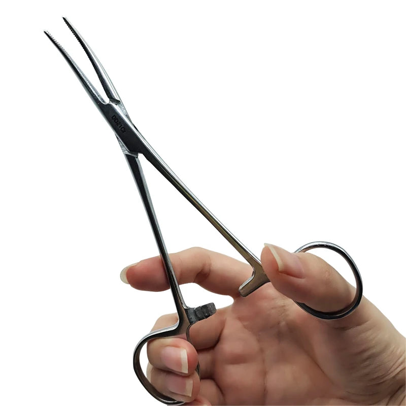 12.5 16 18cm Hand Tool Hemostatic Forceps Pet Hair Clamp Fishing Locking Pliers Epilation Tools Curved/Straight Tip Peaceful Pleasures Health and Wellness